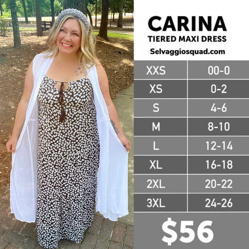 LuLaRoe Carina Tiered Maxi Dress Selvaggio Style