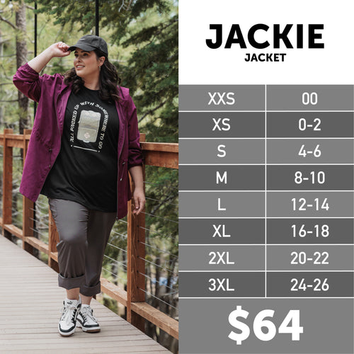 LuLaRoe Jackie Size Chart