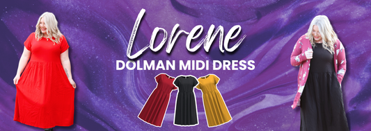 LuLaRoe Lorene Dolman Midi Dress