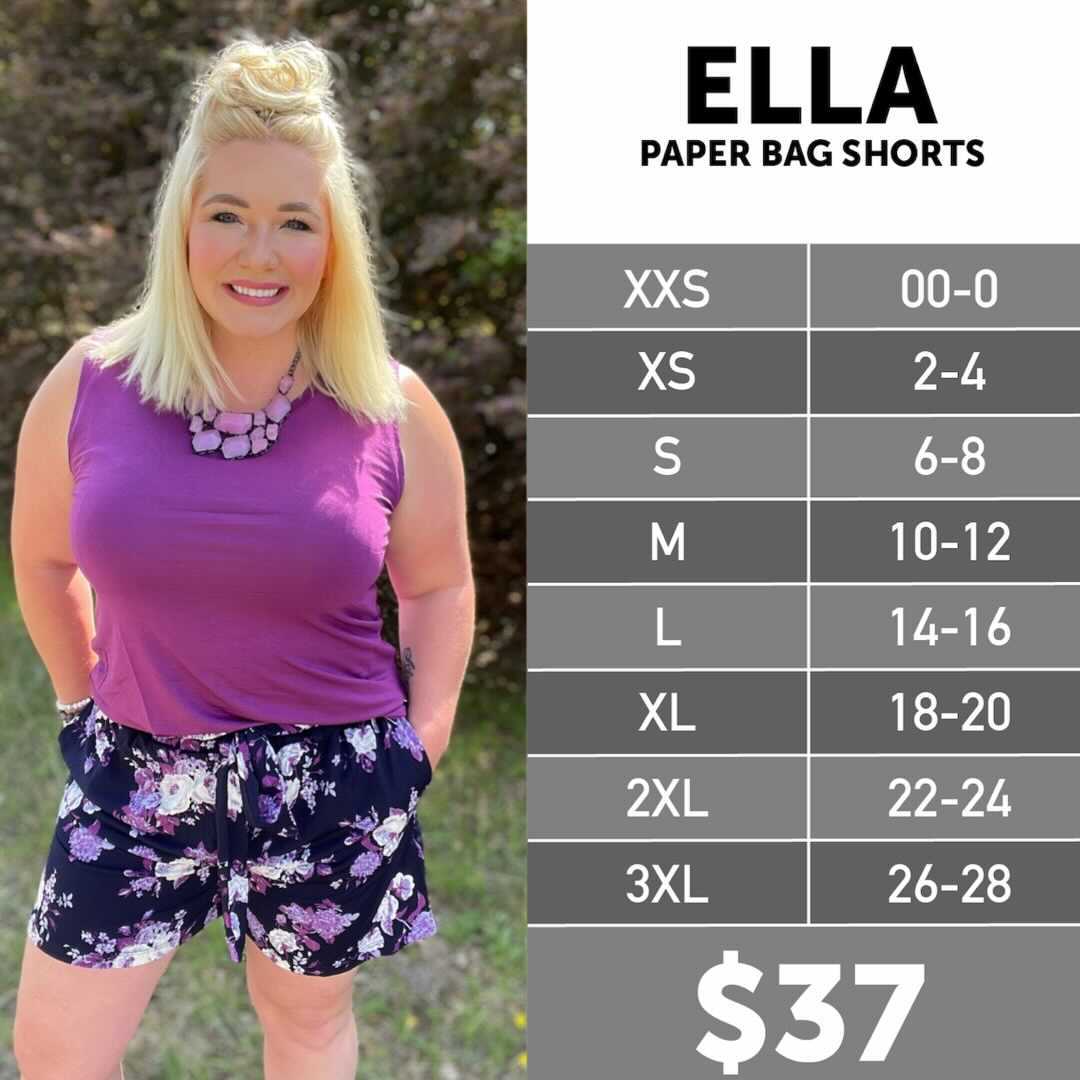 The LuLaroe Ella Paper Bag Shorts