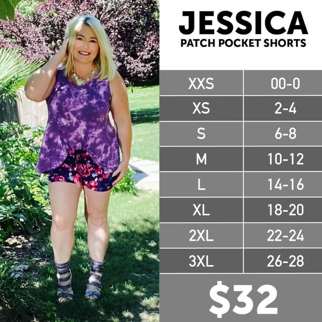 The LuLaRoe Jessica Patch Pocket Shorts