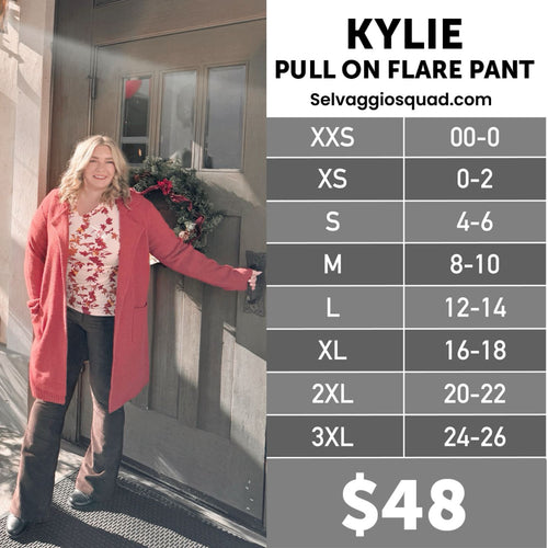 LuLaRoe Kylie Size Chart