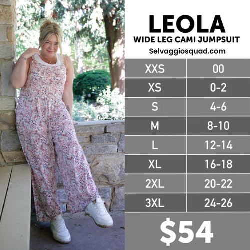 The LuLaRoe Leola Size Chart