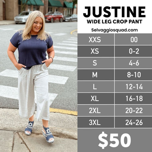 LuLaRoe Justine Size Chart