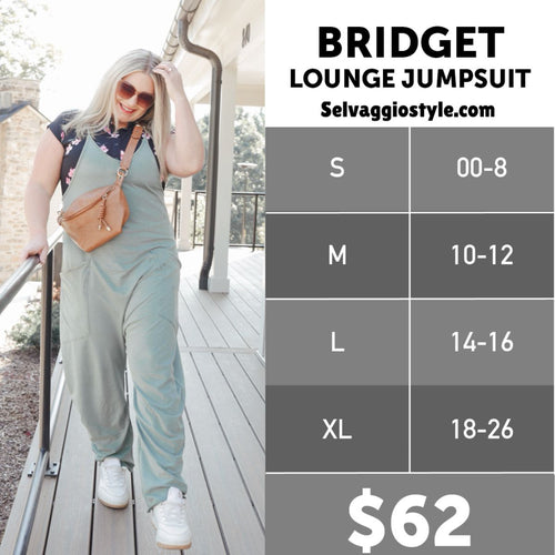 LuLaRoe Bridget Size Chart