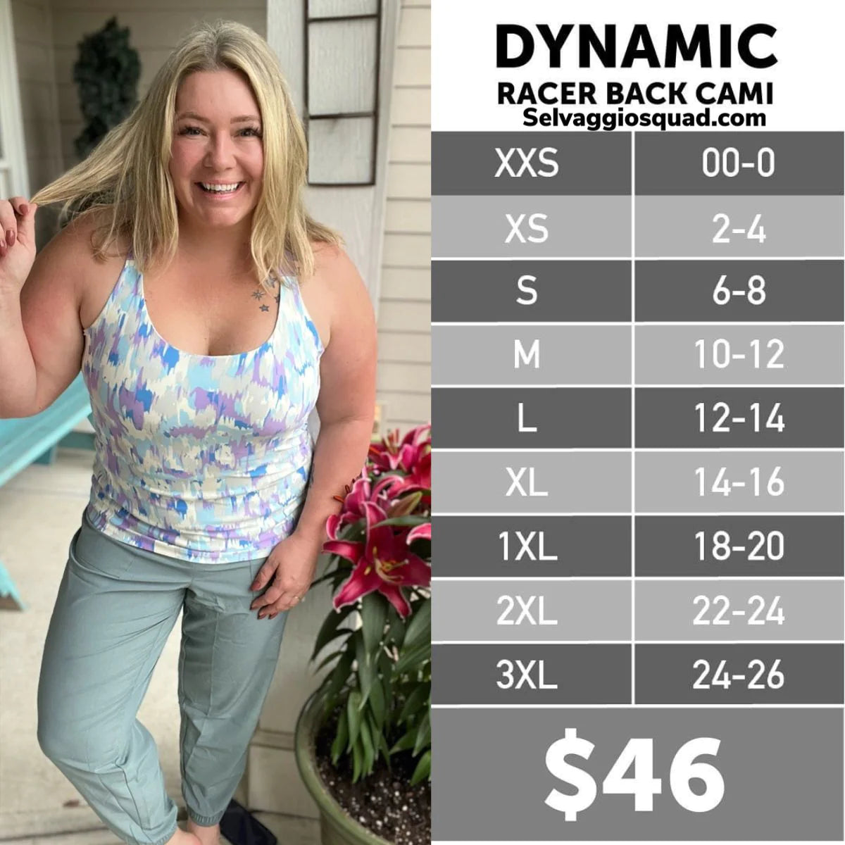 Dynamic Racer Back Cami